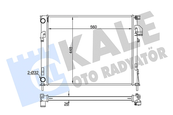 Radiator, engine cooling (351035)