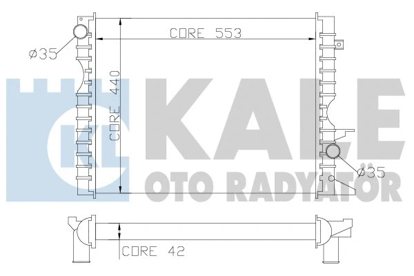 Radiator, engine cooling (350600)