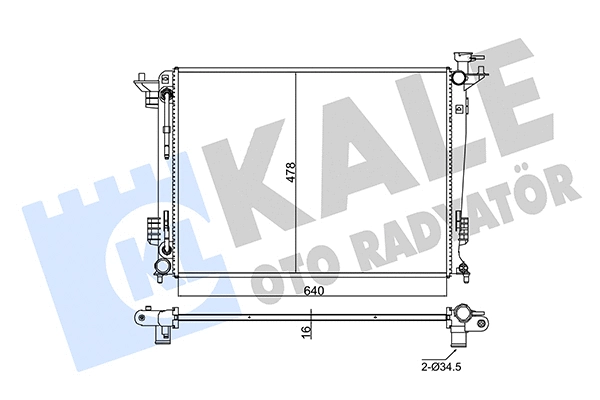 Radiator, engine cooling (347805)