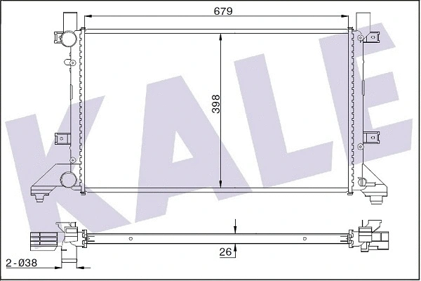Radiator, engine cooling (345875)