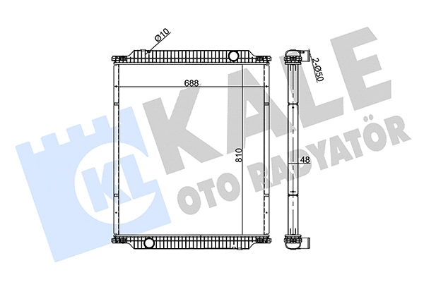 Radiator, engine cooling (351350)