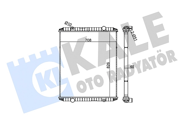 Radiator, engine cooling (351355)