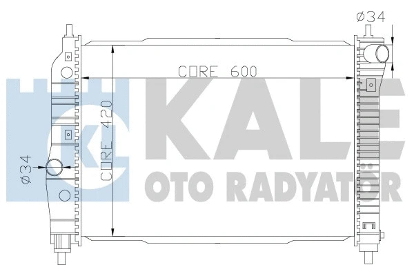 Radiator, engine cooling (372300)