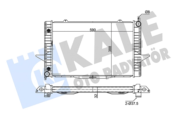 Radiator, engine cooling (346225)