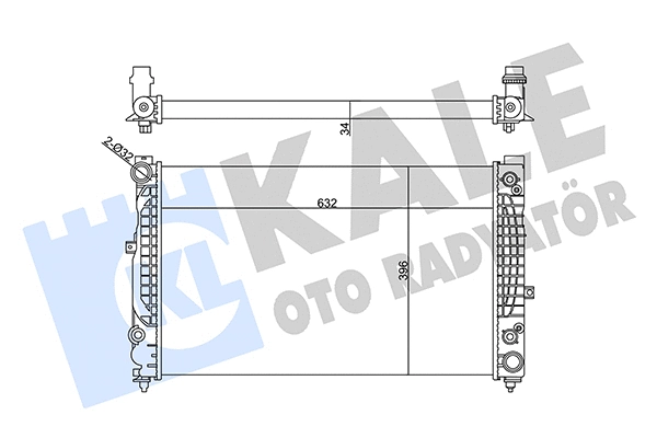 Radiator, engine cooling (358975)