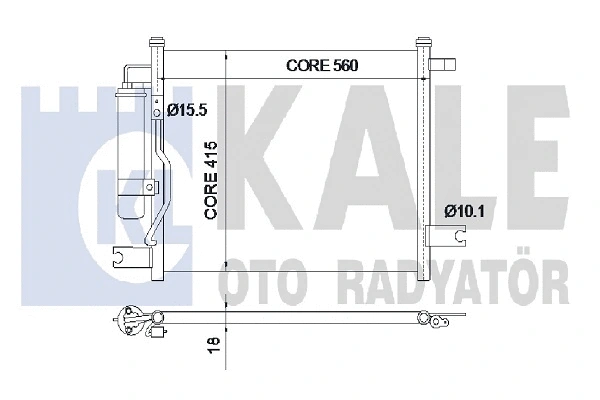 Condenser, air conditioning (350550)