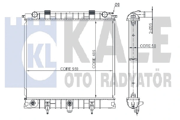 Radiator, engine cooling (350500)