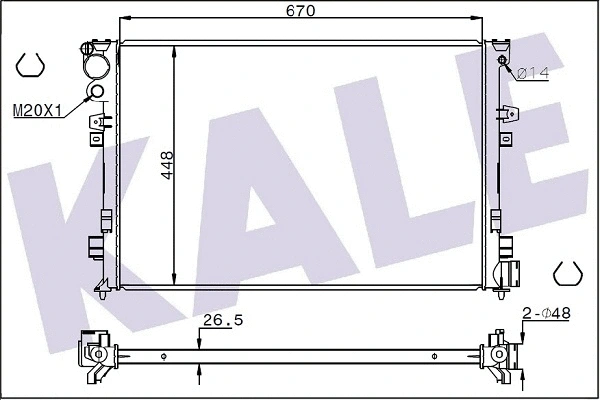 Radiator, engine cooling (347225)