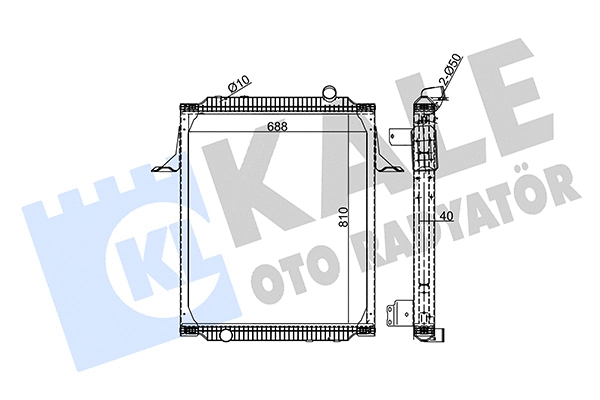 Radiator, engine cooling (350165)