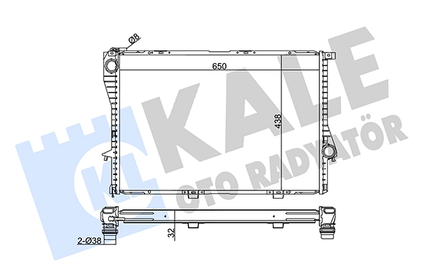 Radiator, engine cooling (348600)