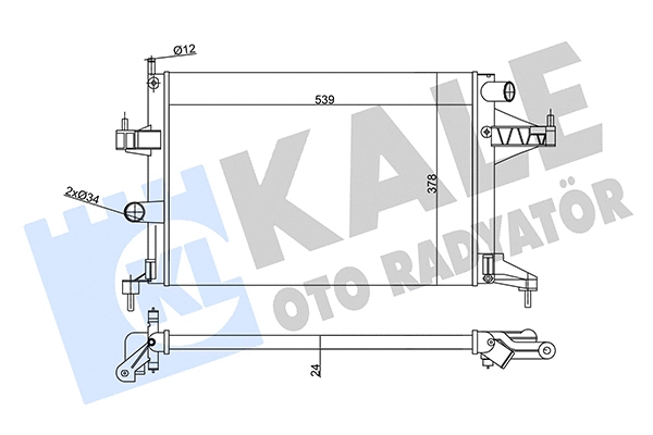 Radiator, engine cooling (356970)