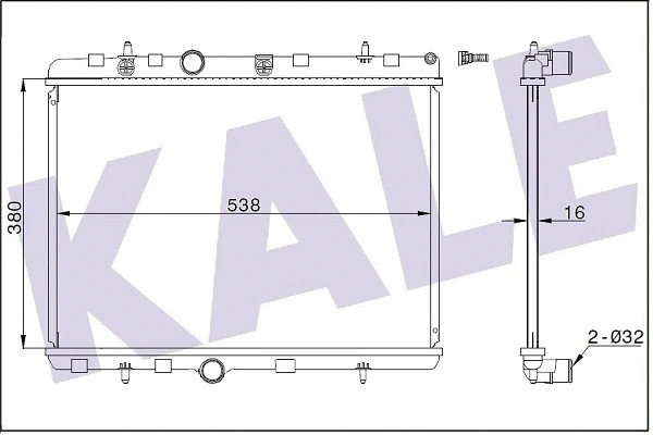 Radiator, engine cooling (350745)