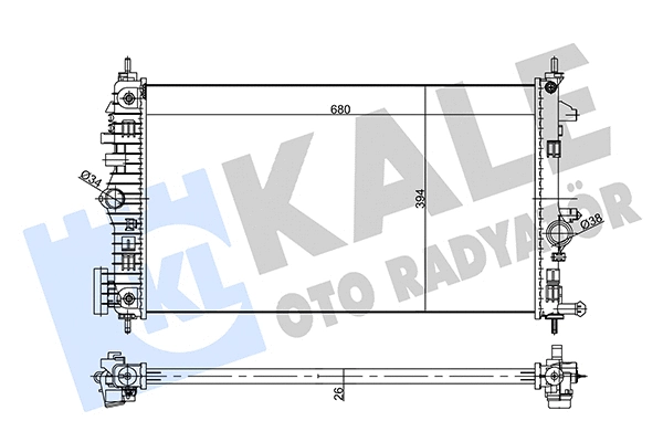 Radiator, engine cooling (355645)
