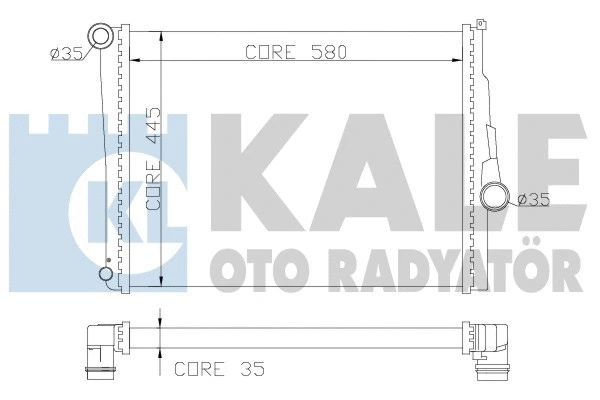 Radiator, engine cooling (354400)
