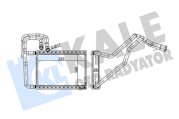 Heat Exchanger, interior heating (347405)