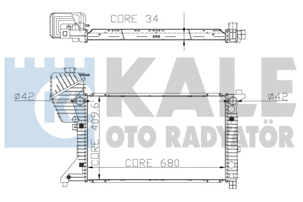 Radiator, engine cooling (320000)