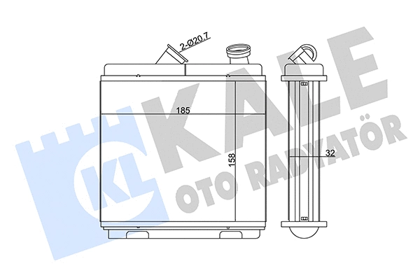 Heat Exchanger, interior heating (346660)