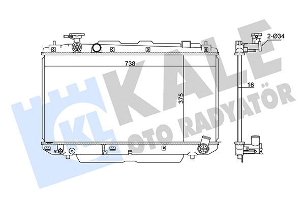 Radiator, engine cooling (346215)
