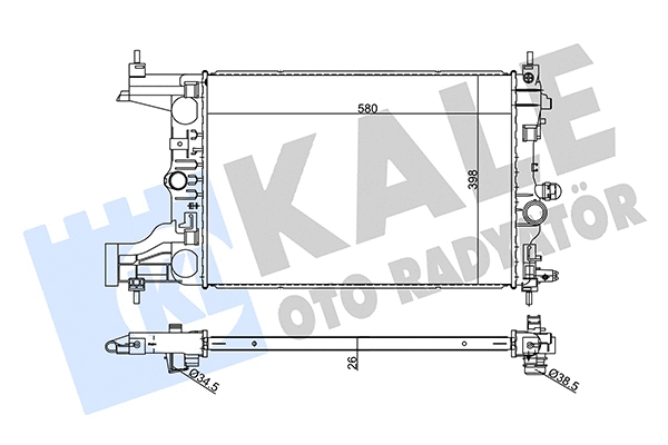 Radiator, engine cooling (354985)