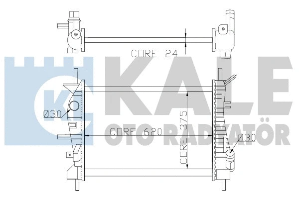 Radiator, engine cooling (356400)