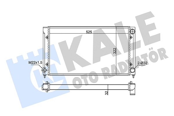 Radiator, engine cooling (348275)