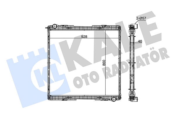 Radiator, engine cooling (352830)