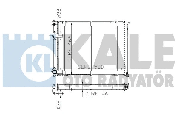 Radiator, engine cooling (161900)