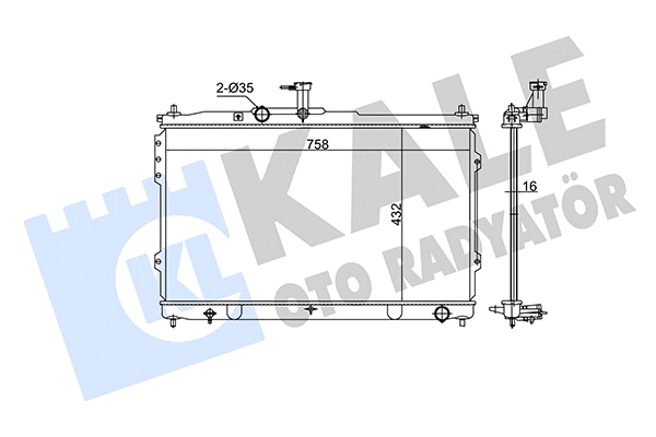 Radiator, engine cooling (351245)