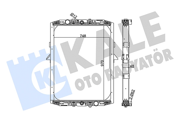 Radiator, engine cooling (350195)