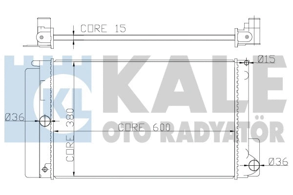 Radiator, engine cooling (372000)