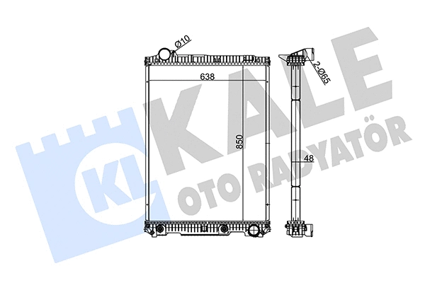 Radiator, engine cooling (350280)