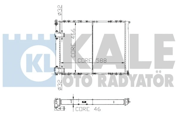 Radiator, engine cooling (162000)