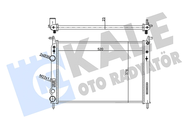 Radiator, engine cooling (356950)