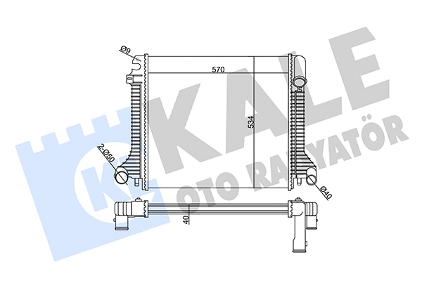 Radiator, engine cooling (359105)