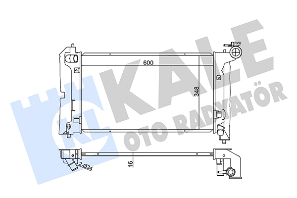 Radiator, engine cooling (366200)