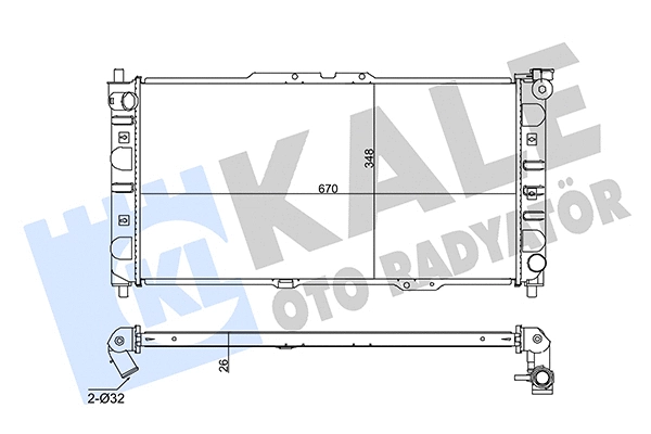 Radiator, engine cooling (342020)