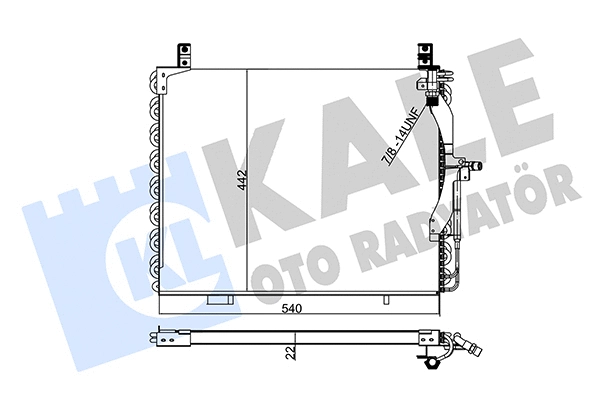 Condenser, air conditioning (354055)