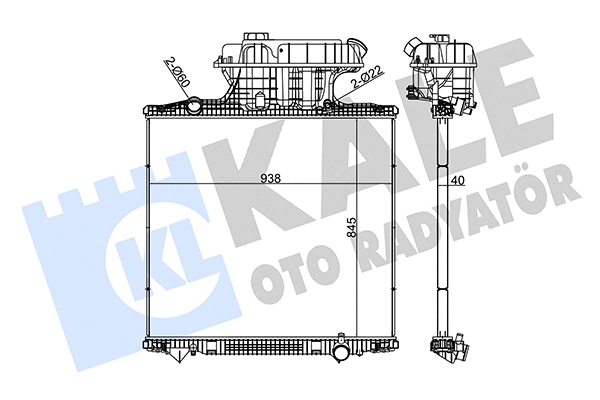 Radiator, engine cooling (350265)