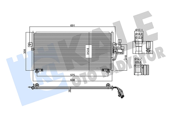 Condenser, air conditioning (345775)