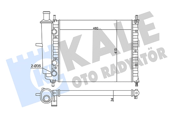 Radiator, engine cooling (359140)