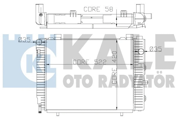 Radiator, engine cooling (370300)