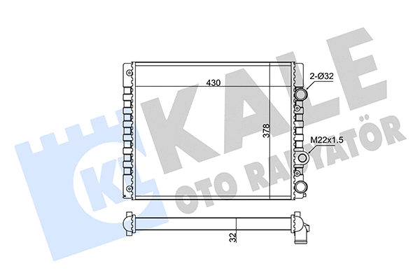 Radiator, engine cooling (348270)