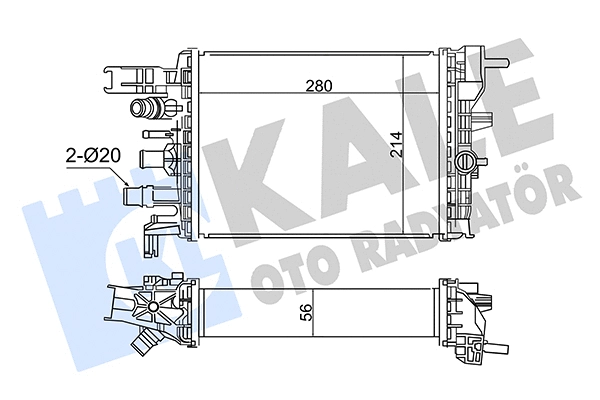 Low Temperature Cooler, charge air cooler (357295)