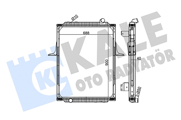 Radiator, engine cooling (350170)