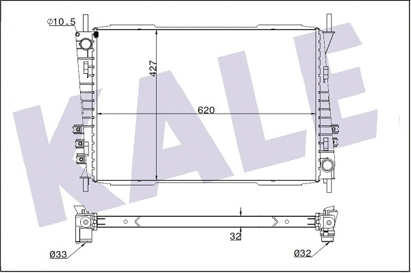 Radiator, engine cooling (341990)