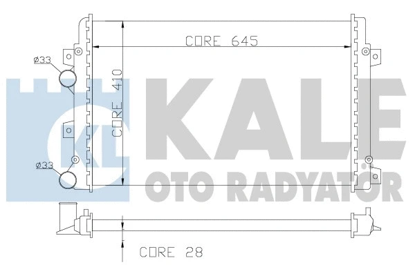 Radiator, engine cooling (353500)