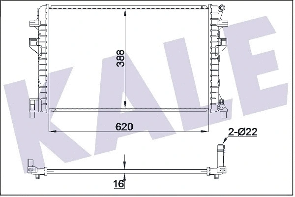 Low Temperature Cooler, charge air cooler (355615)