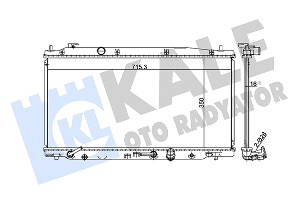Radiator, engine cooling (384000)