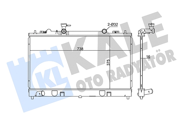 Radiator, engine cooling (347920)