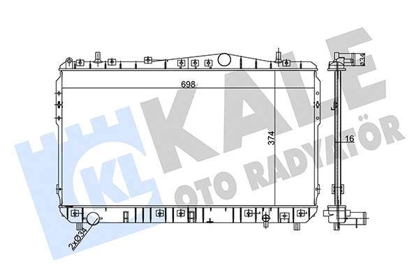 Radiator, engine cooling (356255)